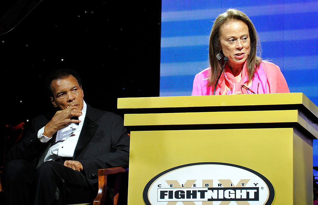 Boxing legend Muhammad Ali and his wife, Lonnie Ali, attend his Celebrity Fight Night XIX in 2013 at JW Marriott Desert Ridge Resort & Spa in Phoenix, Arizona. 