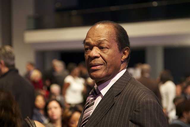 The late Mayor Marion Barry, pictured here at Vincent Gray's inauguration.