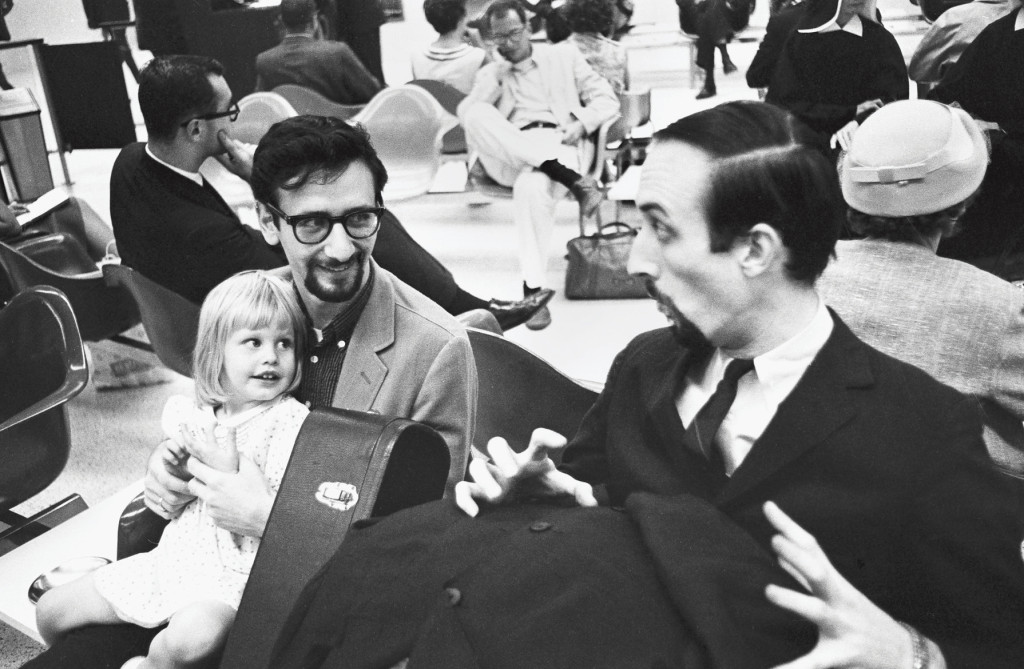 Noel and Peter play a game with Mary's daughter Erika, then age two.