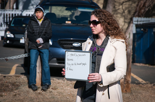 Protesters took to UVA's campus after a Rolling Stone article about sexual assault was published late last month. 