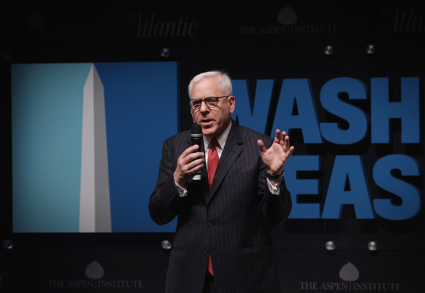 Carlyle Group Co-Founder and Co-CEO David Rubenstein speaks during a session at the sixth annual Washington Ideas Forum, hosted by The Aspen Institute and the Atlantic, October 29, 2014 in Washington, D.C. 
