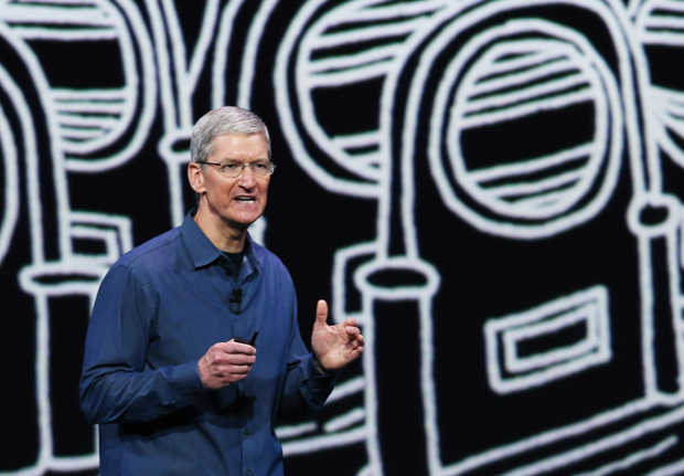 Apple CEO Tim Cook speaks during an Apple special event at the Flint Center for the Performing Arts on September 9, 2014 in Cupertino, California. Cook came out as gay last year. 