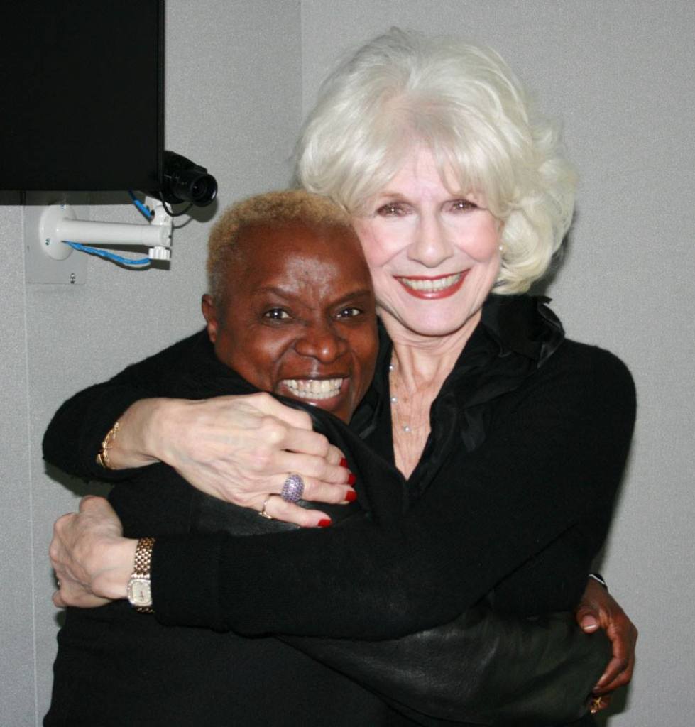 Angelique Kidjo and Diane in studio in 2014.