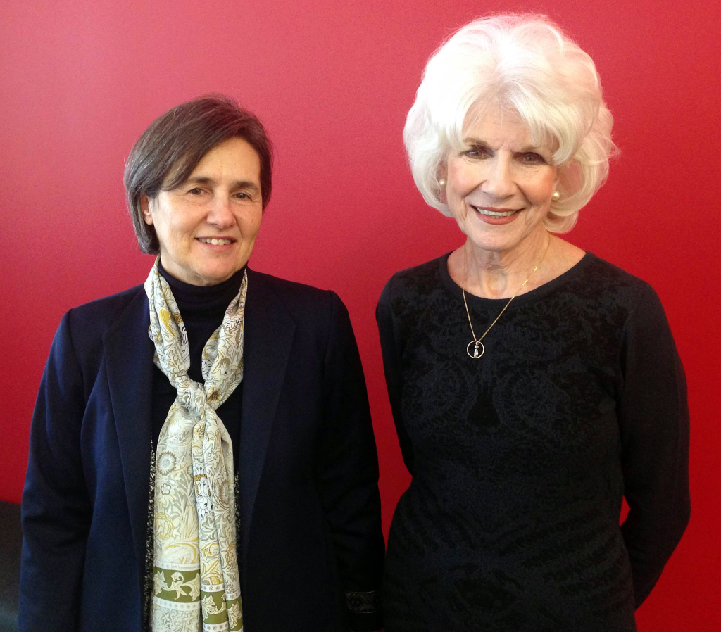Rula Ghani and Diane Rehm pose after their Feb. 23 interview.