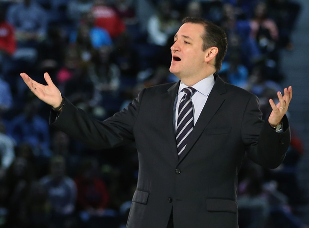 U.S. Sen. Ted Cruz (R-TX) speaks to a crowd March 23 at Liberty University in Lynchburg, Virginia, where he announced his presidential candidacy.