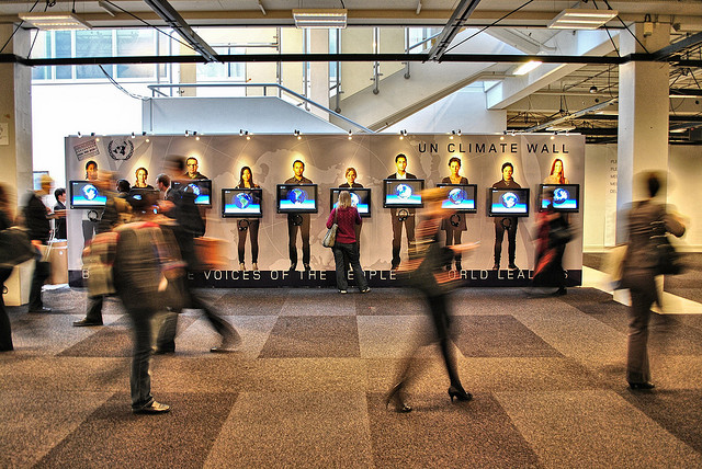 UN Climate Wall at COP 15, Copenhagen. 