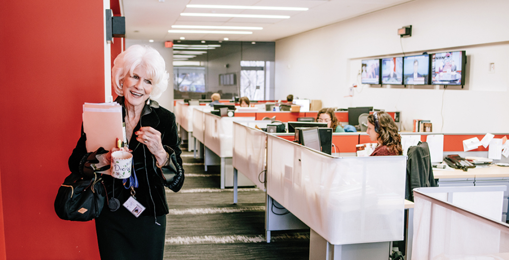 Diane Rehm in WAMU 88.5's office.