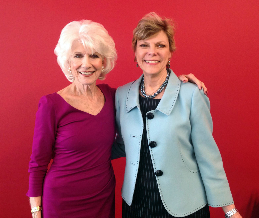 Cokie Roberts and Diane pose after their April 15 interview.