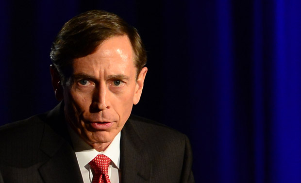 This 2013 photo shows Former CIA director David Petraeus at an event honoring the military at the University of Southern California in Los Angeles. 