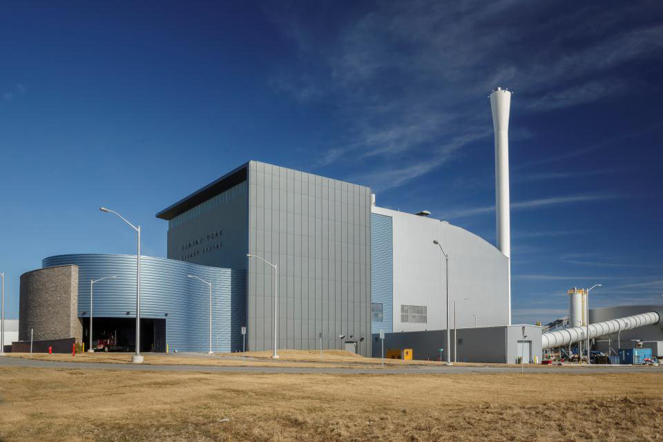 A new Covanta energy from waste facility in the Durham Region of Ontario.