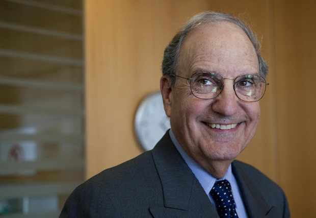 George Mitchell visits the Israeli Defense Minister on May, 6, 2010 in Tel Aviv, Israel.   