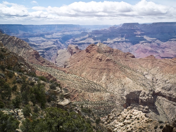 The Grand Canyon in Arizona seen from the Desert View observation point on May 11, 2014.  