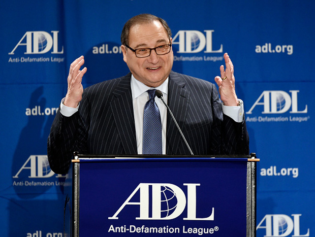 Abraham Foxman speaks during as he is honored by the Anti-Defamation League  (ADL) at its 2014 Annual Meeting at The Beverly Hilton in Beverly Hills, California.  