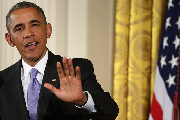 Barack Obama holds a news conference on the Iran deal July 15 in the East Room of the White House.  
