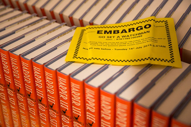 Copies of "Go Set A Watchman" by Harper Lee are seen on display  July 13 at Foyles in London.  