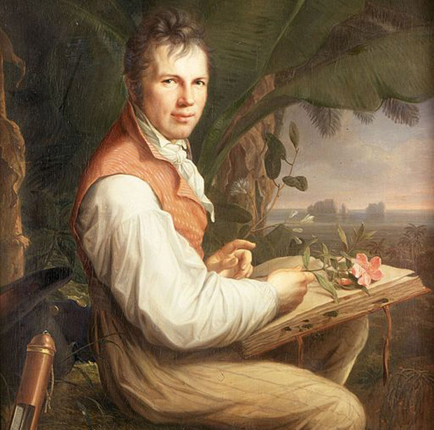 Alexander von Humboldt is shown in an 1806 portrait. 