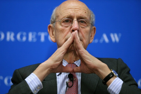 Supreme Court Associate Justice Stephen Breyer participates in a 2014 panel on "Lessons from the Past for the Future of Human Rights" at Georgetown University Law Center in Washington, D.C. 