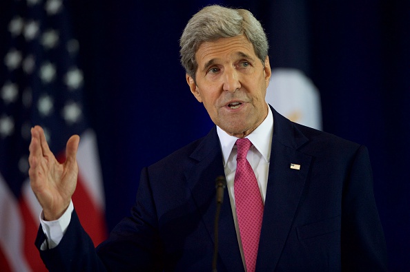 Secretary of State John Kerry delivers a speech Sept. 2 on the nuclear agreement with Iran at the National Constitution Center  in Philadelphia.  