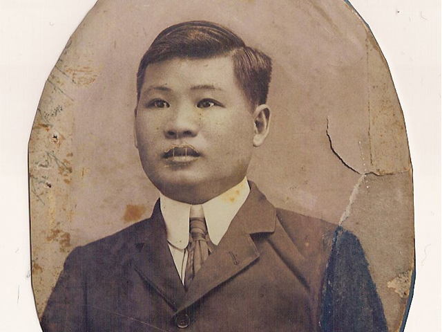Van Booy's great-grandfather. The author says one of the stories in "Tales of Accidental Genius" was partly inspired by his desire to connect with his Chinese roots.