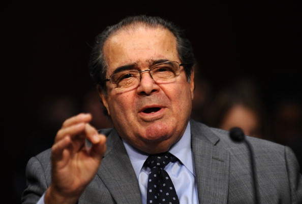 U.S. Supreme Court Justice Antonin Scalia testifies before the Senate Judiciary Committee on October 5, 2011.