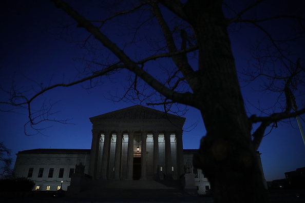 The U.S. Supreme Court building in the morning hours of March 16.