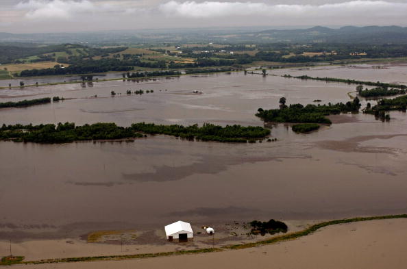 Anna Quindlen's new novel "Miller's Valley" features a major flood, like this one in 2008 near Ellsbury, Missouri.