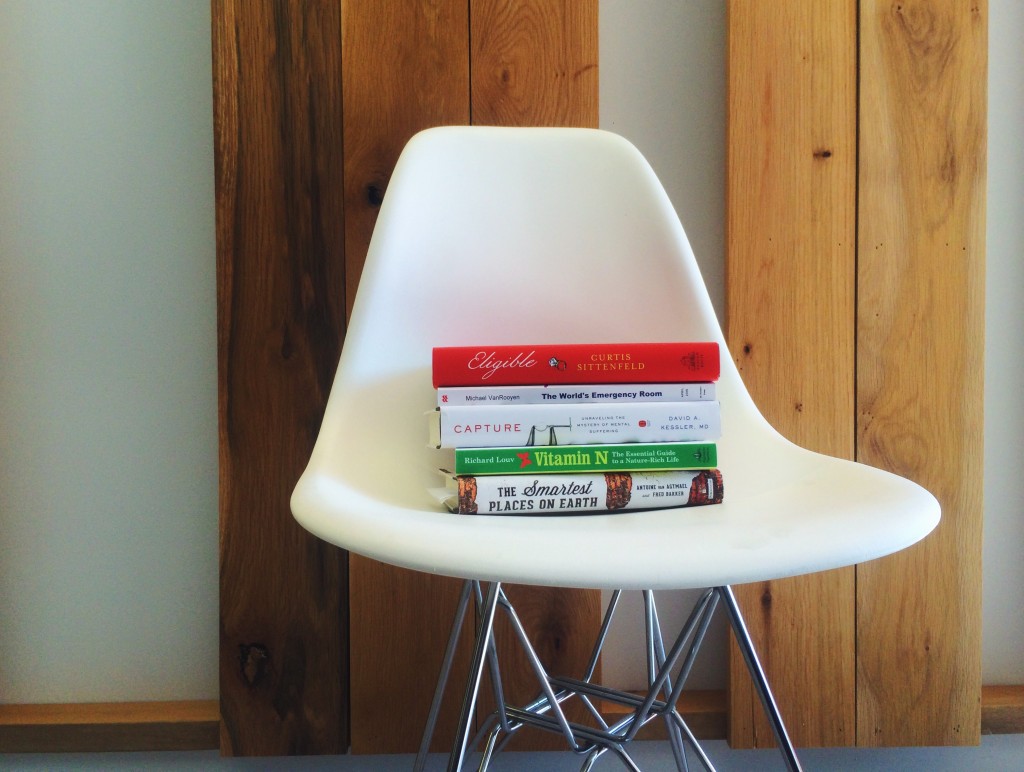 A selection of the books we'll be talking about in April.