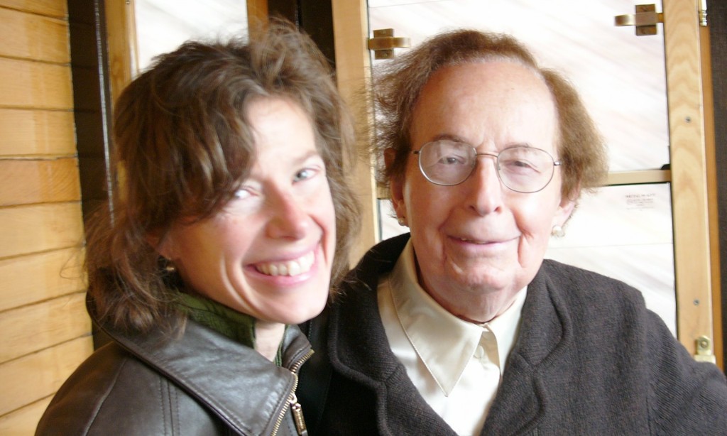 Journalist Susan Faludi with her father in Budapest in 2010. 