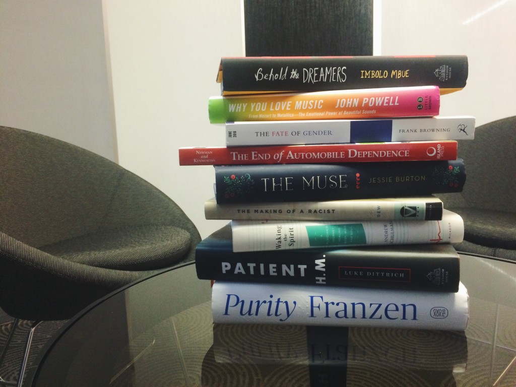 A selection of the books we'll be talking about in August.