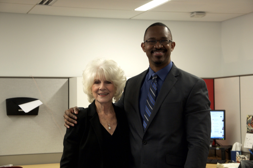 Diane Rehm and Joshua Johnson, the host of The Diane Rehm Show's successor program, 1A.
