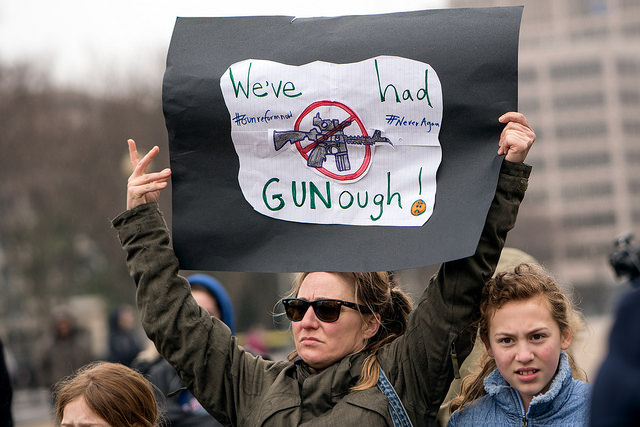 Student lie-in at the White House to protest gun laws
2/19/2018