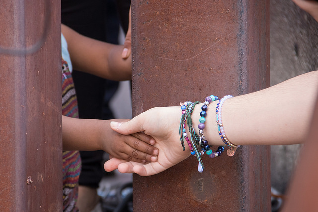 Immigrants rights groups are sounding the alarm over the practice of separating children from their families at the U.S. border.  Above, a protest  against Trump administration immigration policy in November 2017.