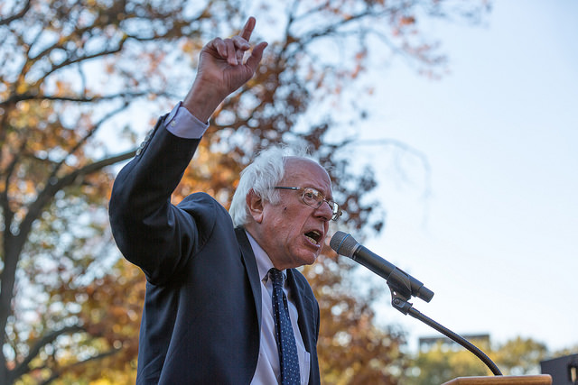 Vermont Senator Bernie Sanders at a rally in Washington, DC on November 17, 2016. Sanders announced this week that he's running for president in 2020.