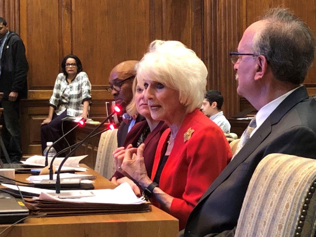 Diane Rehm testifies in the Maryland state house in support of a bill that would allow the terminally ill to end their lives with the help of a doctor.