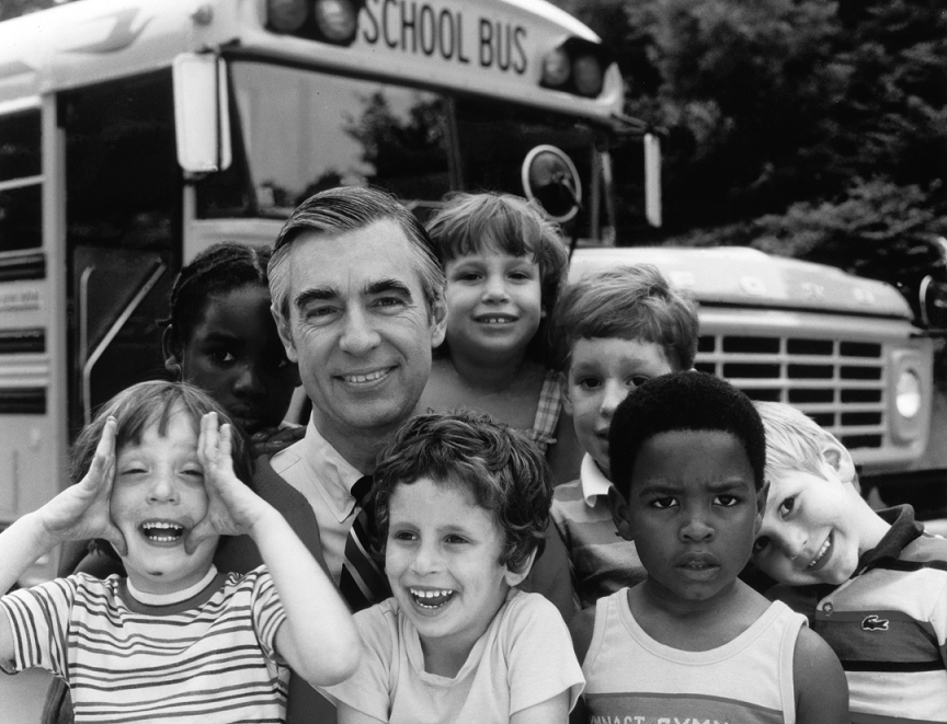 Fred Rogers is portrayed by actor Tom Hanks in the new film, "A Beautiful Day in the Neighborhood."