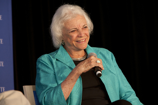 Justice Sandra Day O'Connor in 2010 at an event hosted by the Aspen Institute. 