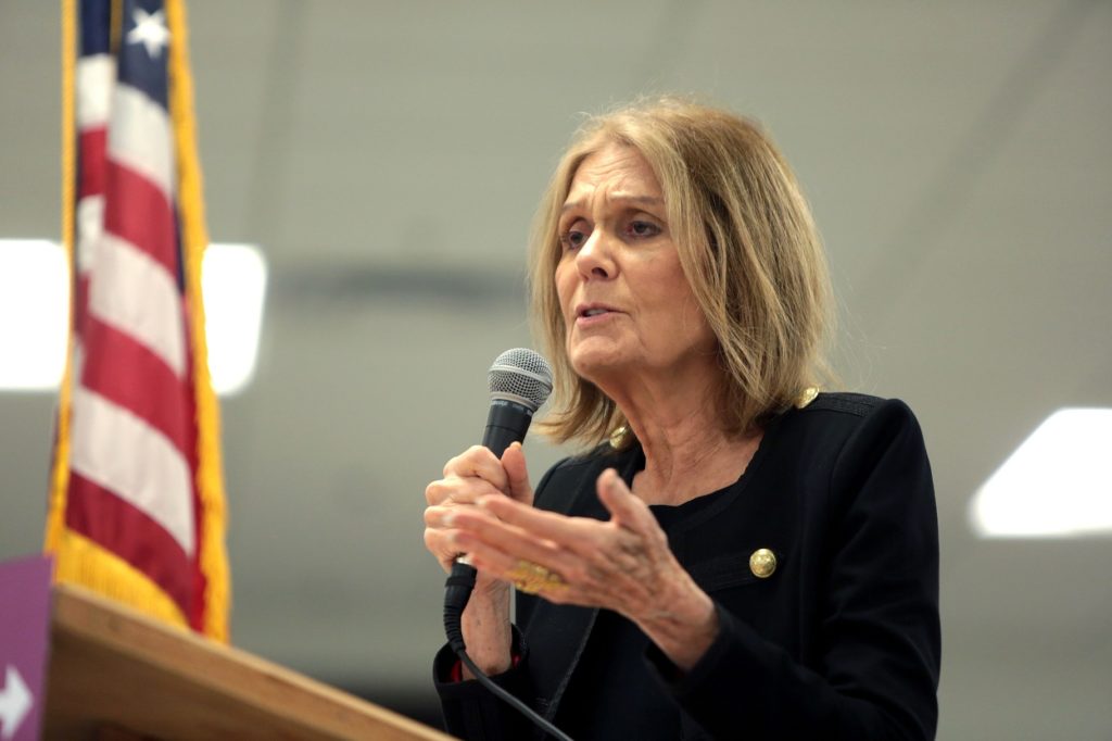 Gloria Steinem speaking with supporters at the Women Together Arizona Summit in Phoenix, Arizona in 2016.