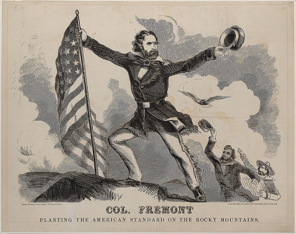 An election poster for John Fremont. He was the presidential nominee  in 1856 for the newly formed Republican party. 