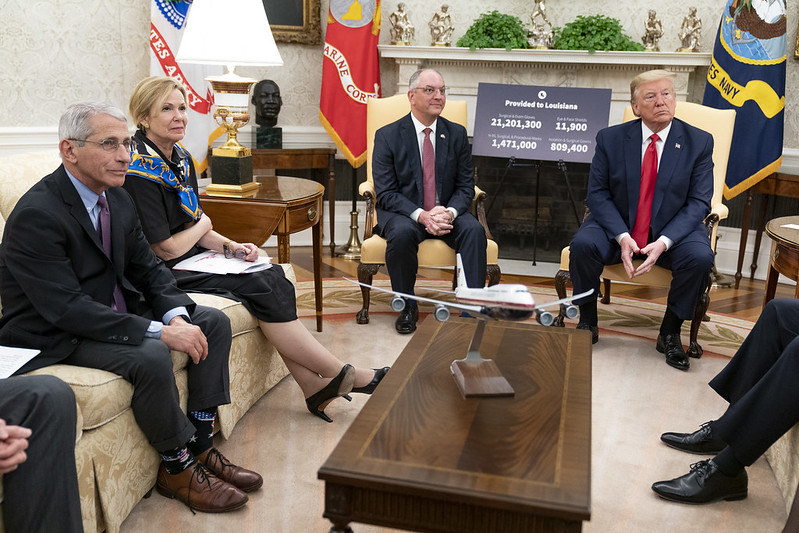 Dr. Anthony Fauci, at the White House, announced this week that the results of a trial using the anti-viral drug Remdesivir showed some promise.