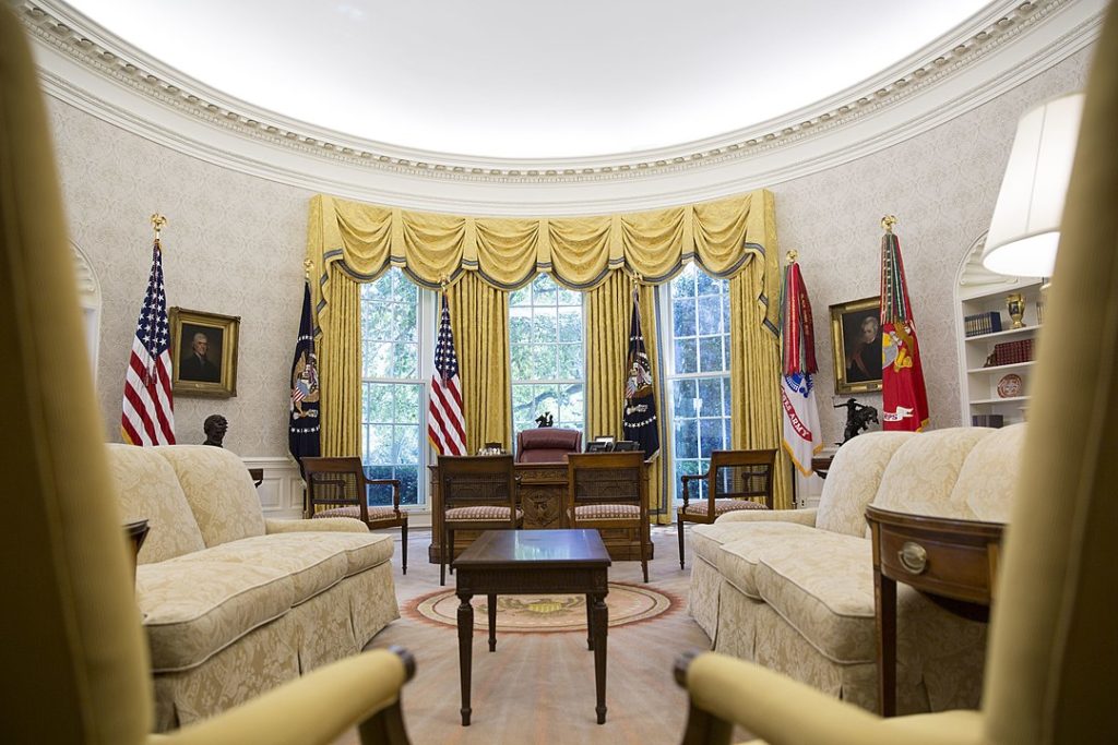 A view of the Oval Office. 