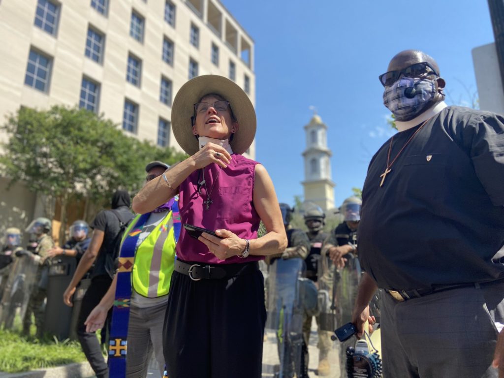 Bishop Mariann Budde at a vigil in Washington, D.C. on June 3rd. 