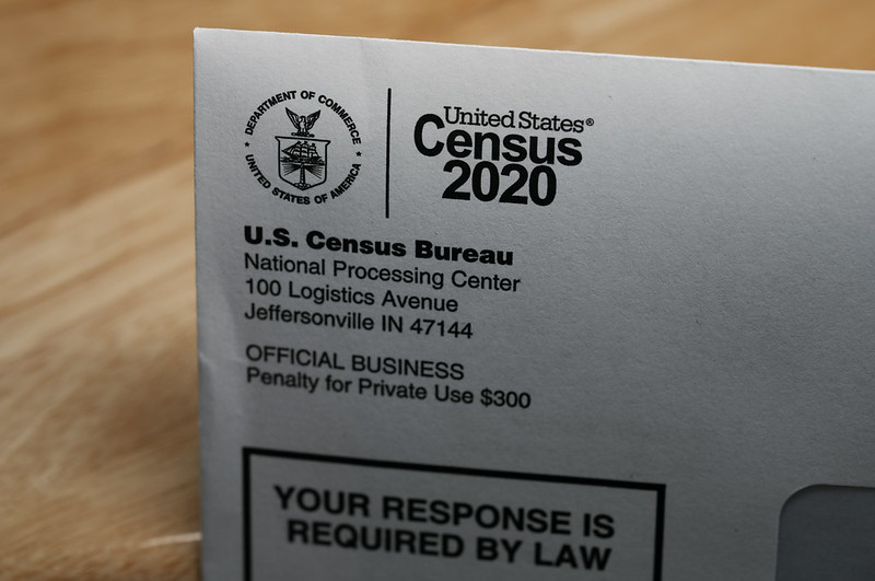 A U.S. Census Bureau letter stating "your response is required by law."  The count is mandated by the Constitution and conducted by the U.S. Census Bureau, a nonpartisan government agency.