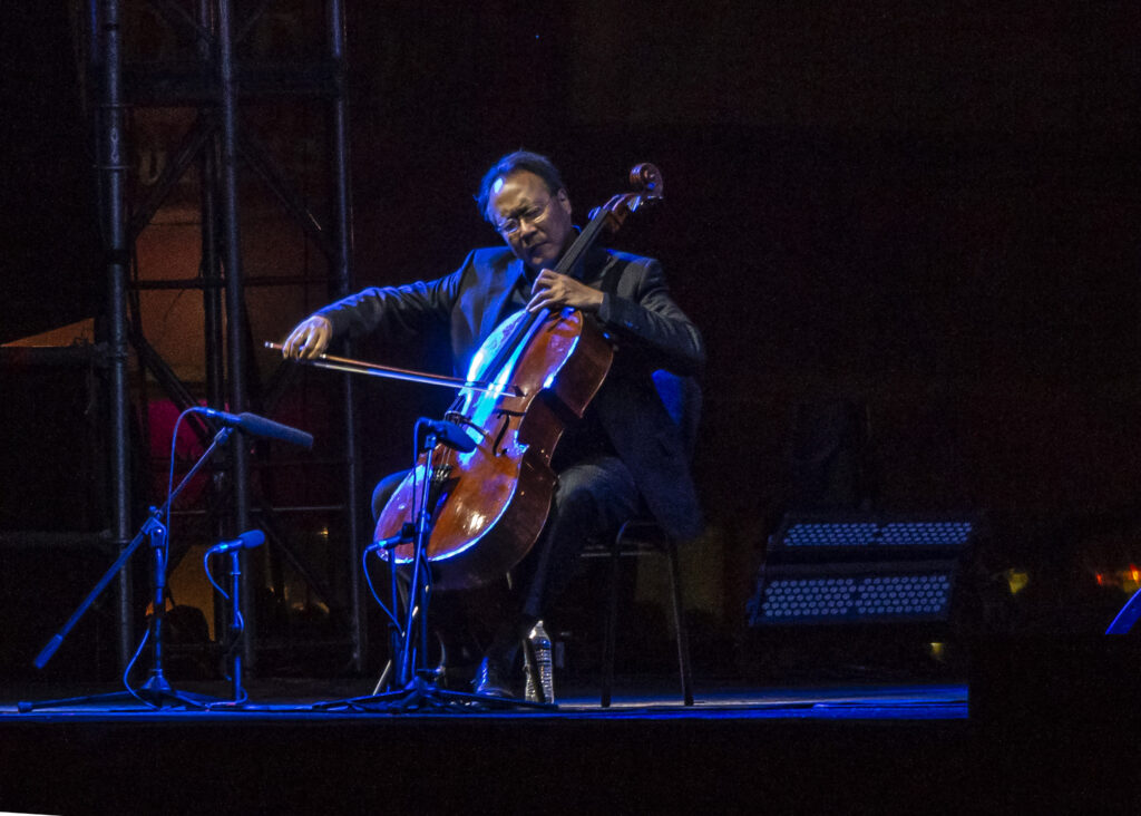 Cellist Yo-Yo Ma performs Bach suites in Mexico City in March 2019. In 2007 he joined Diane on The Diane Rehm Show, where he discussed his belief in the power of music to create connections across borders and backgrounds. 