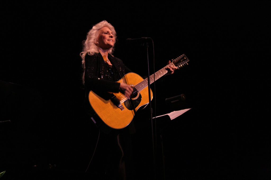 Singer-songwriter Judy Collins performs a concert in December 2009. 