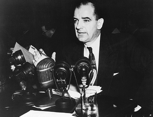 Between 1950 and 1954 Sen. Joseph McCarthy launched a series of highly publicized probes into alleged Communist penetration of the State Department, the White House, the Treasury, and even the US Army.
