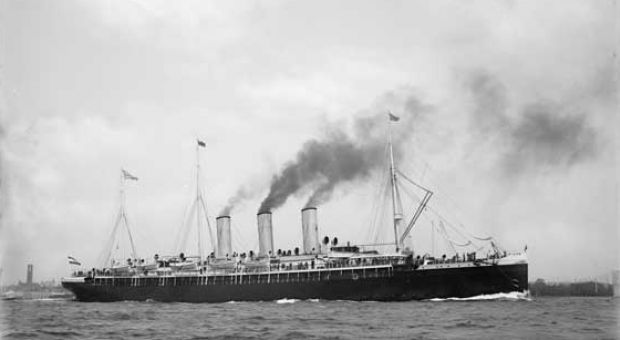 The Augusta Victoria, the steamship on which Nellie Bly crossed the Atlantic.