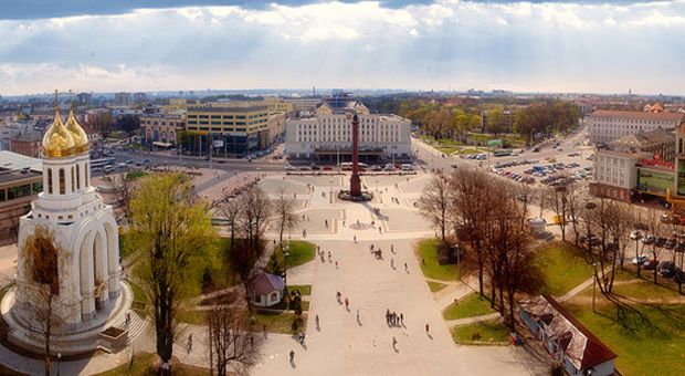 Panorama of Kaliningrad, Russia.
