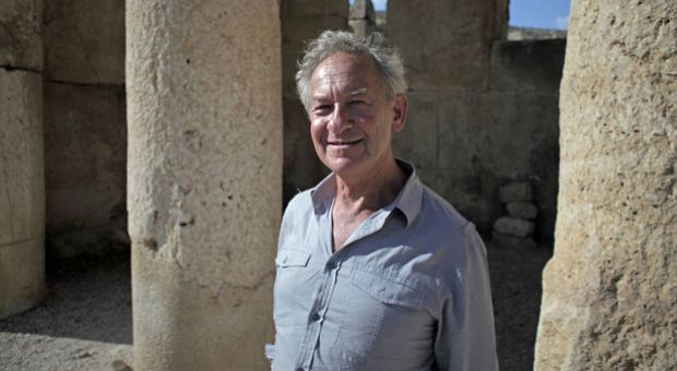 Simon Schama, author of “The Story of the Jews," at Iraq-el Amir, Jordan.
