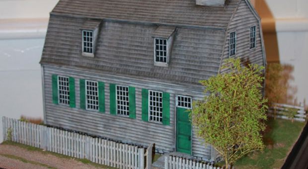In 2010, the Cornwall Historical Society mounted an exhibition on the Foreign Mission School. It included this scale model of its "Academy building."

