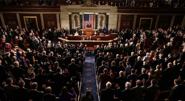 Speaker of the House John Boehner (R-OH) swears in the newly elected members of the first session of the 113th Congress on January 3, 2013 in the House Chambers in Washington, D.C. 